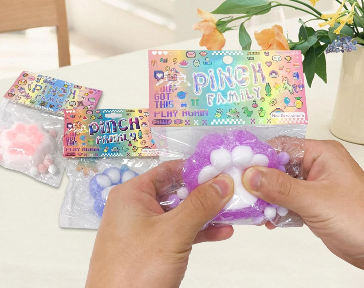 1 PC Cute Animal Squishy Fluffy Cat Paws