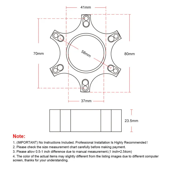 70mm%20Steering%20Wheel%20Adapter%20Plate%20for%20Thrustmaster%20T300RS%20-Ferrari%20599%20P310/R383%2014%20Inch%20Steering%20Wheel%20Silver%20-%20Image%206