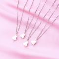 4 Piece Four Leaf Clover Stitching Necklace Magnet Stone BFF Friendship Heart Pendant Chain Choker Necklace Jewelry Dropship.