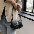 Kawaii Sanrio Kuromi Hello Kitty Cinnamorol Cambridge Bag Solid Color Versatile Underarm Bag Shoulder Bag Fashion Square Bags Mzea.