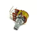 1ps- Potentiometer WH148 B50K 6Pin Bend foot 15mm Shaft 40step Taper Stereo Amplifier Volume. 