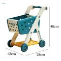 Kids Shopping Cart Trolley Set Learning Shopping Skills Interactive Playing Pretend Games Realistic.