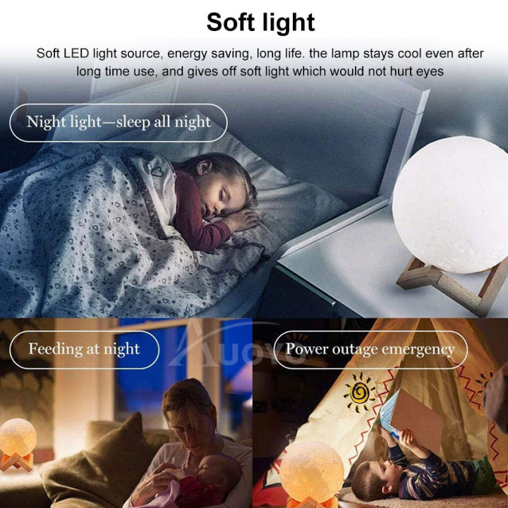 Auoyo%20Moon%20Lamp%20Light%20Rechargeable%203D%20Printing%208/15cm%20Moon%20Night%20Light%20with%20Stand%20Touch%20Switch%207%20Multicolor%20Moon%20Table%20Lamp%20-%20Image%209