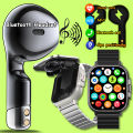 Smartwatch Earbuds 2 in 1 Wireless Bluetooth TWS Earphones Headset Call Waterproof Blood Pressure Sports Men Women Gift 2024 New. 