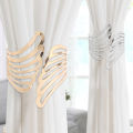 【Hottest Trends】 1/2/4Pc implicity Home Acceorie Curtain Button Creative Alloy Metal Curtain trap Detachable Fixed Clip Angel' Wing Curtain Buckle - porda. 