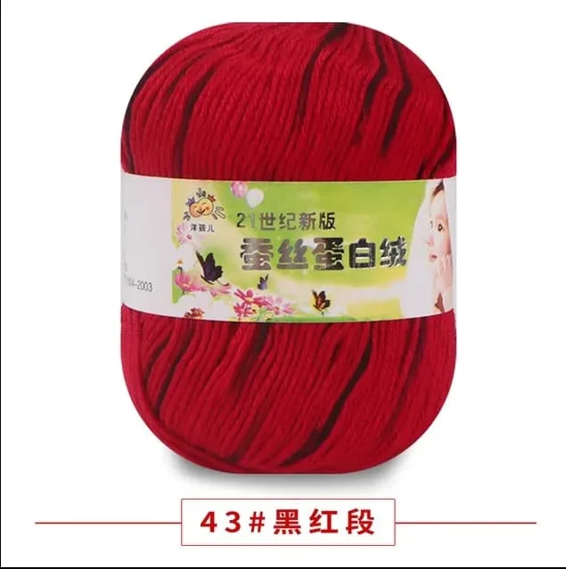 Mixed%20Color%20Needlecraft%20Fibroin%20Wool%20Yarn%20Smooth%20Worsted%20Soft%20Silk%20Baby%20Wool%20Fiber(1Pcs)%20-%20Image%202