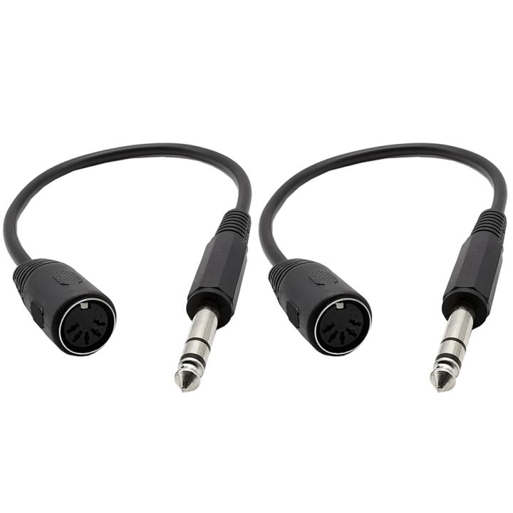2X%20MIDI%20CABLE,5-Pin%20Din%20Female%20to%20Monoprice%206.35mm%20(1/4%20Inch)%20Male%20TRS%20Stereo%20Audio%20Extension%20Cable%20-%20Image%202