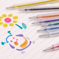 Glitter Gel Pen 1.0mm Metal Glitter Color Ballpoint Pen Paper Cardstock Diary Drawing Marking Coloring DIY Art.