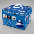 Electric Instant Hot Water Shower - White & Blue. 