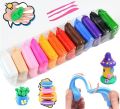 Baraky 12 Pcs Colors Air Dry Clay for Kids Non-Toxic Soft & Ultra Light Modeling Clay with Project Book, Accessories and Sculpting Tools, Perfect Creative Gift for Boys & Girls. 