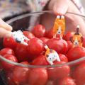 Decor Creative For Kids Children Tableware Food Pick Stick Dessert Fork Fruit S4U4. 