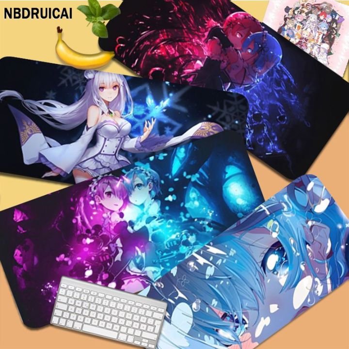 Re Zero Anime High Quality Comfort Mouse Mat Gaming Mousepad Size For Gameing World Of Tanks CS GO Zelda