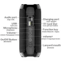 TG117 2.1 Waterproof Portable Outdoor Bluetooth Speaker Bluetooth V4.2 Battery 1200mAh.