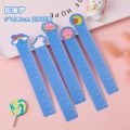 5pcs Cartoon Pet Straight Ruler Bookmarks Painting 12cm Scale Ruler Bendable Learn Kawaii Stationery Office School Supplies.