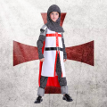 Deluxe Medieval Crusades Knight Cosplay Costume For Kids Boys Outfit Suits Boys Halloween Carnival Party. 