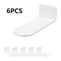 FORIDE 12 Pack Floating Shoe Shelves,White Acrylic Wall Mounted Shoe Display Shelves,for Display Collectible Shoe&Sneaker. 