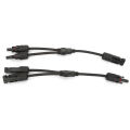 2pcs Y Branch MC4 Solar Panel Adapter Connector Cable SALE.
