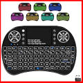 Backlit Mini Keyboard With Touchpad Mouse: Wireless Combo For Gaming And Media Control.
