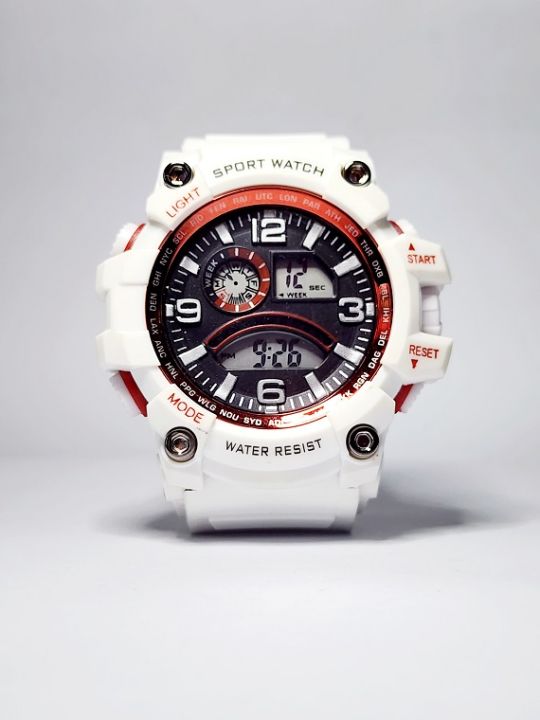 Digital Sports  Wristwatch For Boys Durable Strap ( Red )
