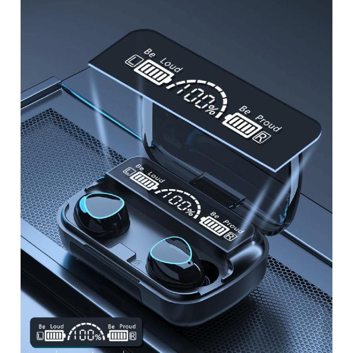 M10 Tws Wireless Bluetooth V5.1 Headphone Mini Earphone Stereo Sport Earbuds Touch Key Led Display Waterproof Headset With Microphone - Bluetooth Headphone