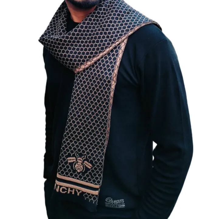 Black%20And%20Grey%20Winter%20Woolen%20Scarf,%20Soft%20Muffler%20Stylish%20Fashion%20Scarf%20For%20Men%20And%20Women%20-%20Image%204