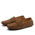 Men Casual Shoes Fashion Men Shoes Handmade Suede Genuine Leather Mens Loafers Moccasins Slip On Men's Flats Male Driving Shoes KEEMEEUYZO. 
