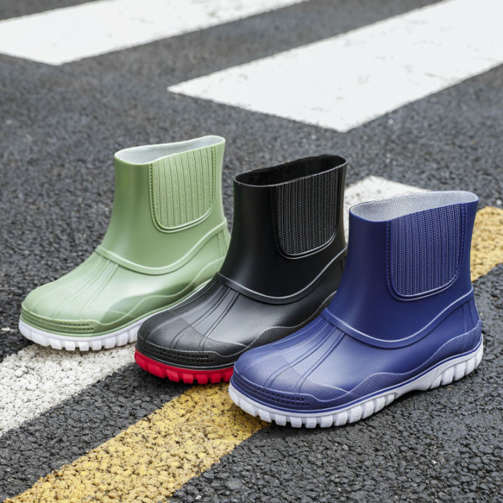 Rain%20Boots%20Men's%20Low-Top%20Wear-Resistance%20Stylish%20Rubber%20Shoes%20Non-Slip%20Waterproof%20Shoes%20Men's%20Rain%20Boots%20Short%20Tube%20Shoe%20Cover%20Construction%20Site%20Shoes%20Men%20-%20Image%209