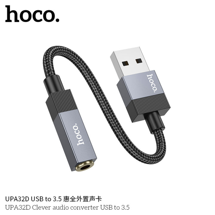 HOCO%20UPA32D%20smart%20Hoco%20audio%20converter%20from%20USB%20to%203.5mm%20USB%20External%20Audio%20Sound%20Card%20Adapter%20for%203.5m%20Earphones%20Microphone%20Usb%20to%203.5mm%20female%20Sound%20Card%20Sound%20Adapter%20Sound%20Card%20-%20Image%202