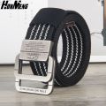 Korean Style Fashionable All-Matching Student Men's and Women's Belt Youth Double Ring Buckle Canvas Belt Fabric Student Jeans Belt. 