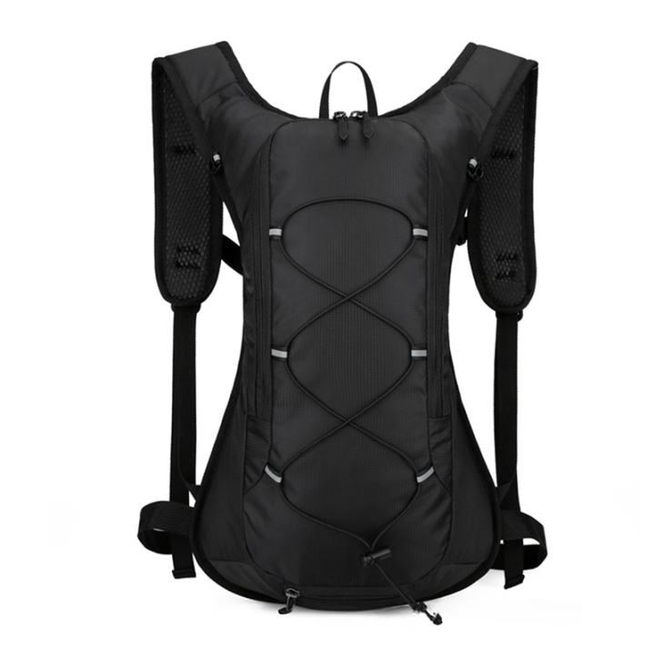 Outdoor Bicycle Bag Water Bag Climbing Running Riding Backpack-Black