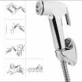 Toilet Push Shower Set - ABS Plastic Head and Stainless Steel Chain.