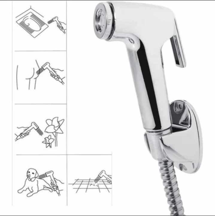 Toilet%20Push%20Shower%20Set%20-%20ABS%20Plastic%20Head%20and%20Stainless%20Steel%20Chain%20-%20Image%203