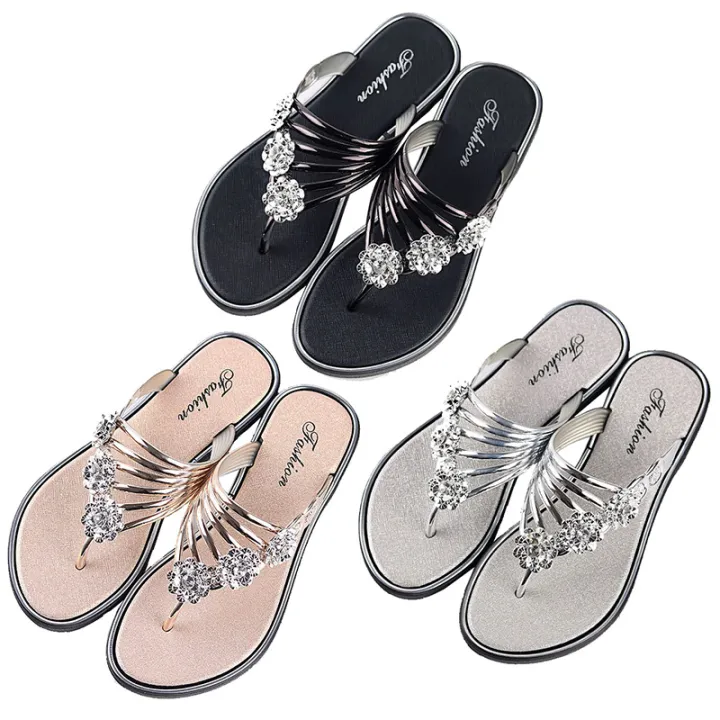 2023French%20Style%20Slippers%20Summer%20Sandals%20Lightweight%20Slippers%20Women's%20Outdoor%20Casual%20Flip%20Flops%20New%20Flat%20Bottom%20Flip-Flops%20Women's%20Shoes%20-%20Image%203