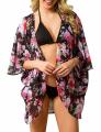 Womens Floral Chiffon Shawl Kimono Cardigan Top Beach Cover Up Blouse Vest Shirt.
