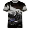 Summer fashion O-collar men's T-shirt DJ scene disco 3D printed casual T-shirt men's Asian size 100-6xl T-shirts for men.