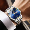 Men's Stainless Steel Wristwatch, Male Quartz Watch, Waterproof, Luminous, Date Week, Top Brand, Luxury, New, 2024. 
