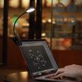 Baseus LED Clip Table Lamp Stepless Dimmable Wireless Desk Lamp.