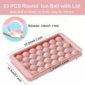 Round Ice Ball Tray Ice Cube Making Mold for Freezer 33 Grids Sphere Ice Cube Tray Maker - Best Quality Product. 