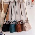 Women's Mini Corduroy Shoulder Bag Female Canvas Handbag Zipper Totes Ladies Casual Purse Cloth Pouch For Girl Crossbody Bag. 