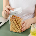 Easy-to-clean Food Jars Transparent Food Storage Jar Set Durable Easy to Clean Kitchen Containers 400/700/1200/1600ml Sizes Food-grade Good Sealing Food Storage Containers.