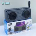 X-818 Bluetooth, USB, TF Card & FM Radio Supported 3D Sound Loud & Clear HiFi Audio 10W Wireless Speaker.