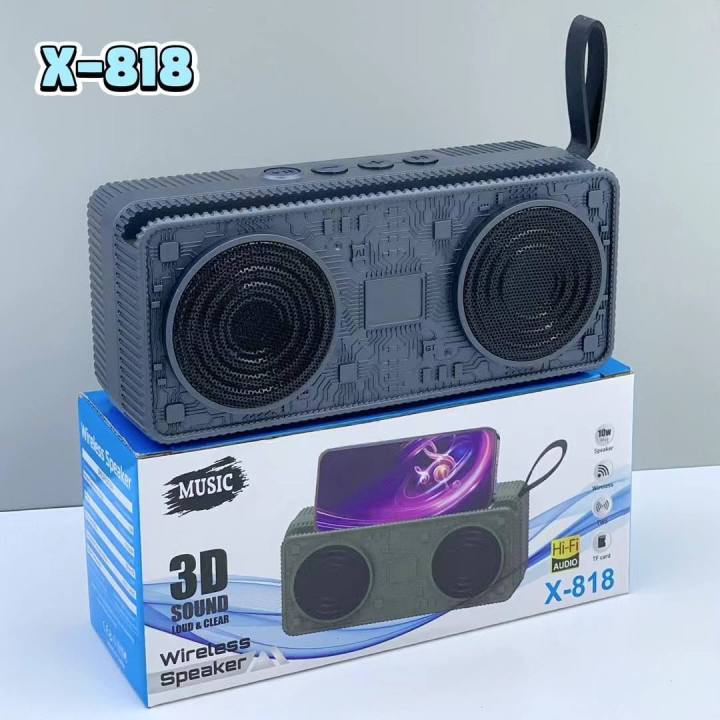 X-818%20Bluetooth,%20USB,%20TF%20Card%20&%20FM%20Radio%20Supported%203D%20Sound%20Loud%20&%20Clear%20HiFi%20Audio%2010W%20Wireless%20Speaker%20-%20Image%206
