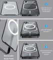 Shockproof Case for Nothing Phone 1 magsafe Magnetic Metal Frame Phone Cover for Nothing Phone one 1 Wireless charging Cases.