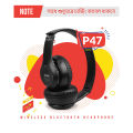 Wireless Bluetooth Headphone P47 Stereo Earphone with SD Card Slot - Headphone. 