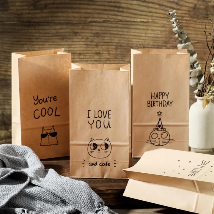 50pcs%20Kraft%20Paper%20Gift%20Bag%20Candy%20Cookies%20Kraft%20Paper%20Bags%20Gift%20Packing%20Wedding%20Home%20Party%20Birthday%20Gift%20Packaging%20Cat%20Pattern%20-%20Image%204