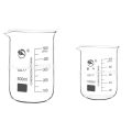 2pcs 100ml&500ml Lab Beaker Stability Glass Low Form Scaled Measuring Cup Borosilicate Beaker Chemical Laboratory Equipment. 