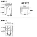 300PCS car set combination medium and small mini plug-in fuse.