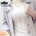 Fashion Charm Rhinestone Faux Pearls Pendant Long Neckle Women Sweater Chains. 