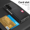 Anti-scratch Card Holder Leather Case for Samsung Galaxy Z Fold5 Fold 5 4 Fold4 Fold3 Fold2 Fold 3 2 Business Phone Bag Funda Alien Alien.