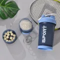 450ml  Whey Protein Powder Shaker Bottles Spring Shaker Cup Gym Three Layers Shaker Protein Milk Shaker Sport Water Bottles. 